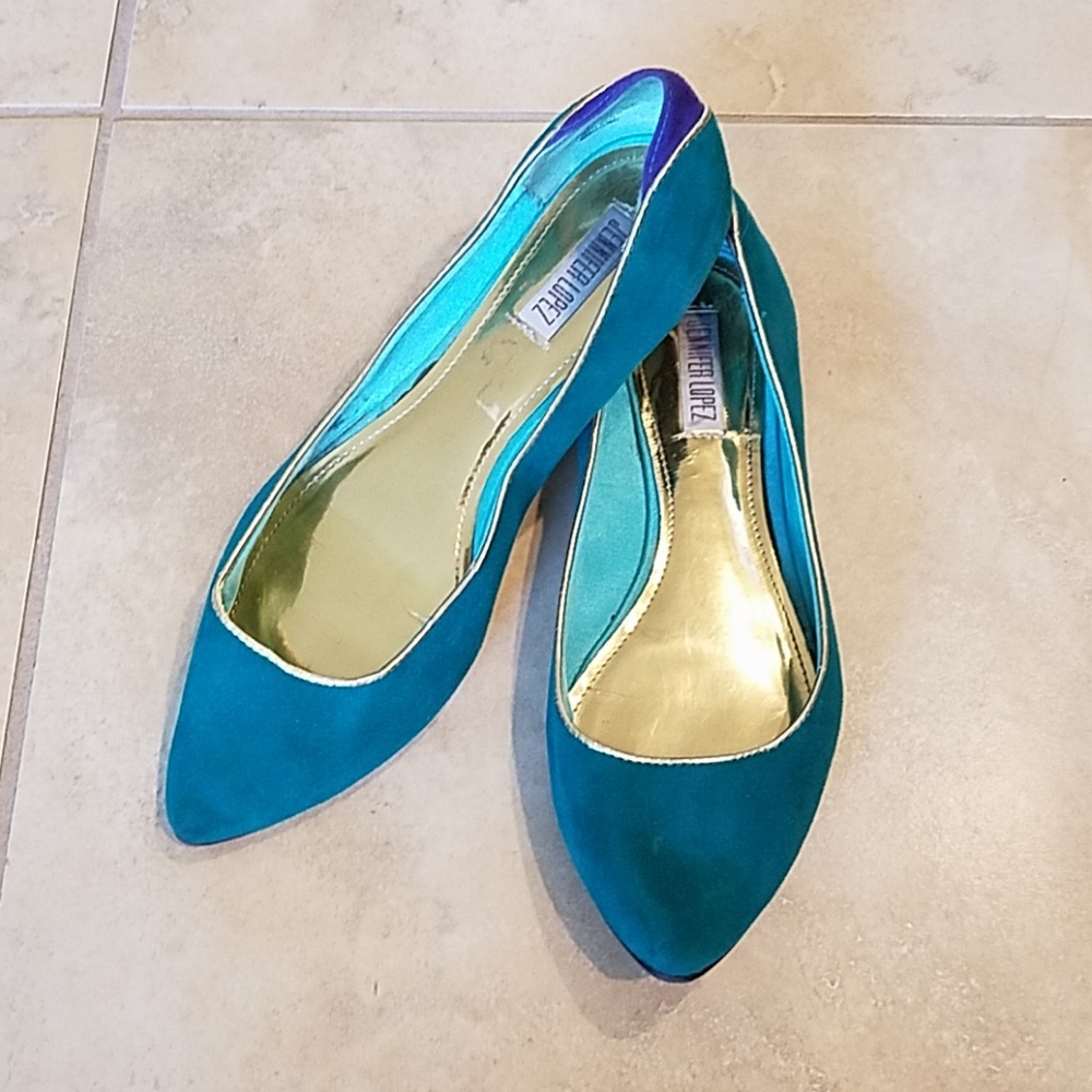 Suede slip-on shoes
